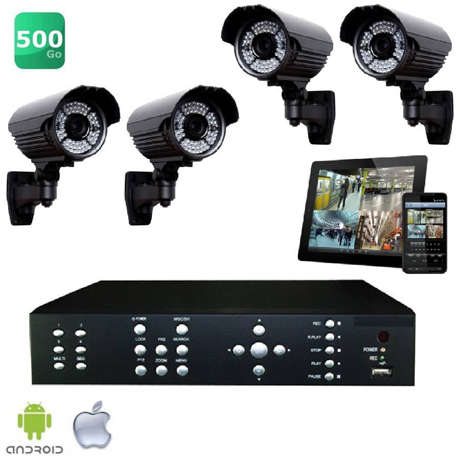 Kit de vidéosurveillance Asutsa PRO-UDR - 4 caméras