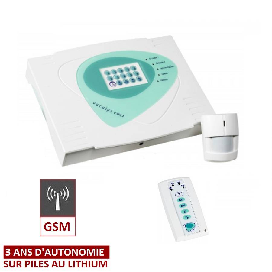 Alarme Adetec CW32 pour garage - GSM
